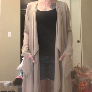 Forever 21 sheer duster cardigan